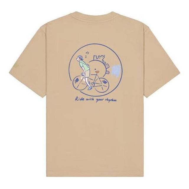 Tričko New Balance 'Ride With Your Rhythm' Graphic T-Shirt Béžová | NEE26011-LB, 0