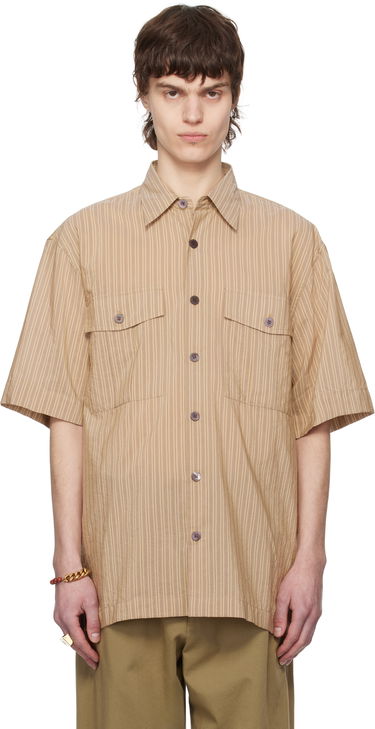 Košeľa Dries Van Noten Dries Van Noten Striped Two-Pocket Shirt Béžová | 251-020706-1524, 0