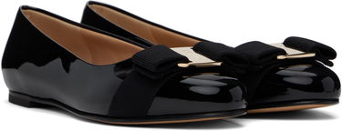 Šaty FERRAGAMO Salvatore Ferragamo Varina Bow Ballerina Flats Čierna | 574556, 3