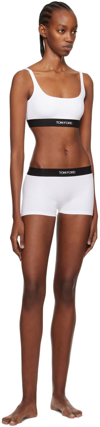 Nohavičky Tom Ford Tom Ford Jacquard Boy Shorts Biela | KNJ006-JEX011, 3