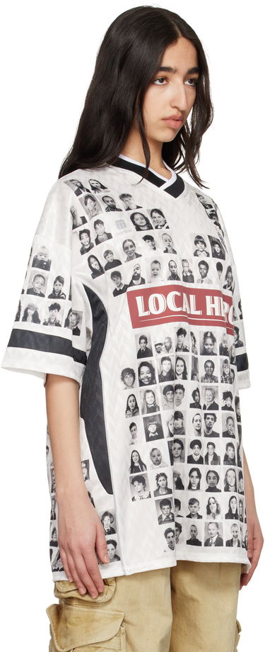 Dres Martine Rose Martine Rose Printed Football T-Shirt Biela | 179JT07021, 1