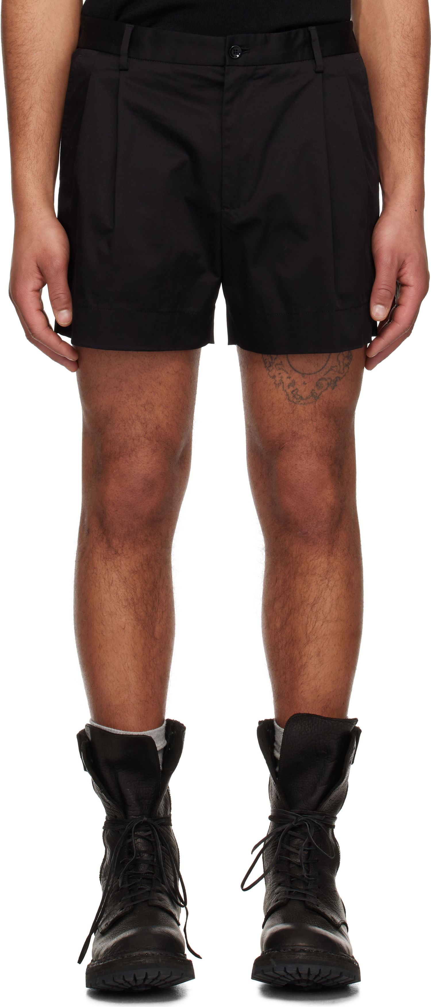 Šortky Dolce & Gabbana Dolce&Gabbana Cotton Gabardine Shorts Čierna | GP0X9TFUFNV, 0