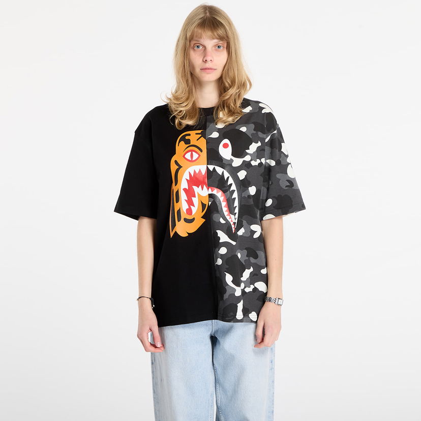 Tričko BAPE City Camo Tiger Shark Relaxed Fit T-Shirt Rôznofarebný | 001CSL801301MBLK