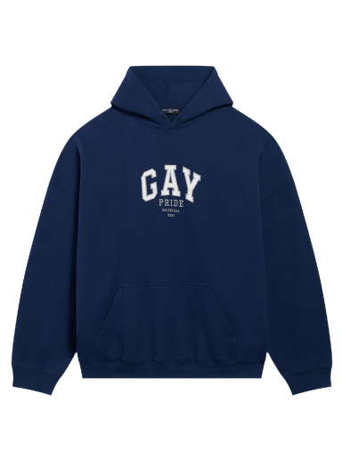 Mikina Balenciaga Pride Boxy Hoodie Navy | 651799 TLV54 8561