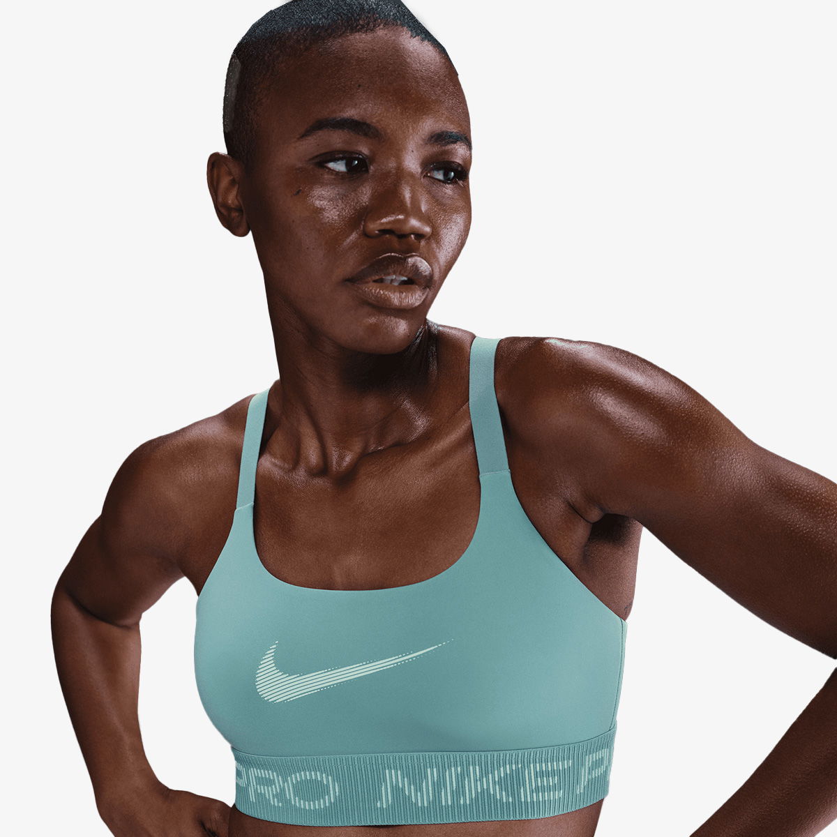 Podprsenka Nike Pro Longline Sports Bra Tyrkysová | IF3973-017, 0