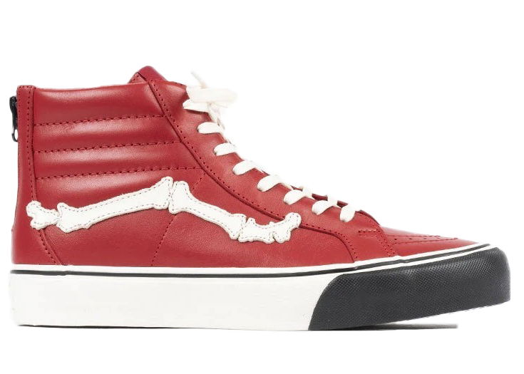 Tenisky a topánky Vans Sk8-Hi Reissue Zip Blends Bones Chili Pepper Červená | VN0000SPE01, 0