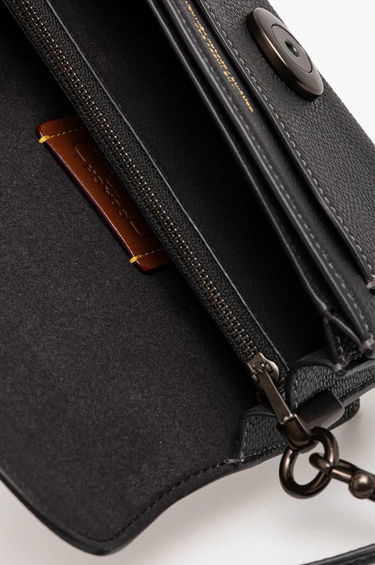 Taška cez rameno Coach Tabby Leather Shoulder Bag Čierna | CY201, 4