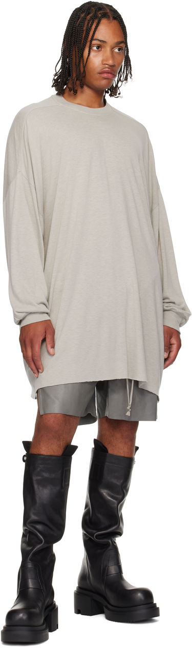 Tričko Rick Owens Rick Owens Concordians Tommy Long Sleeve T-Shirt Šedá | RU02E1276 JR, 3