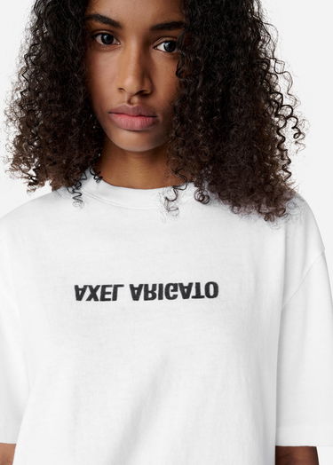 Crop Top AXEL ARIGATO Cropped T-Shirt Biela | A3021001, 5
