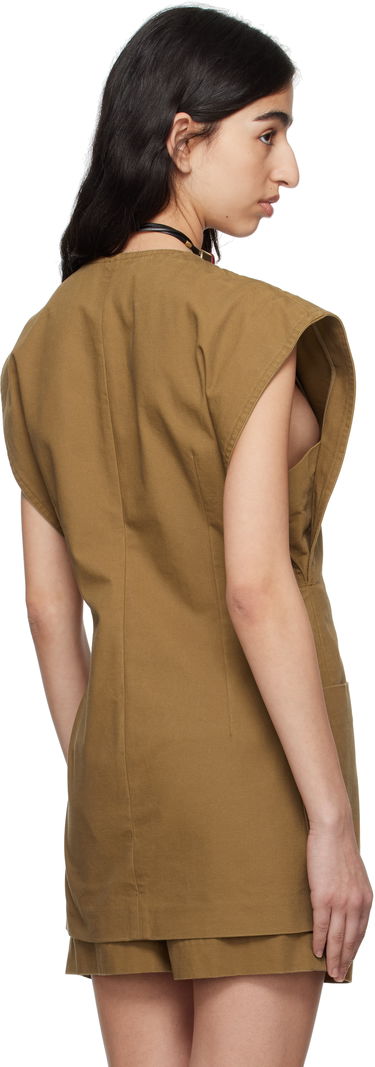 Vesta ISABEL MARANT Isabel Marant Falila Cotton Canvas Vest Hnedá | GI0053FA-C2F01I, 2