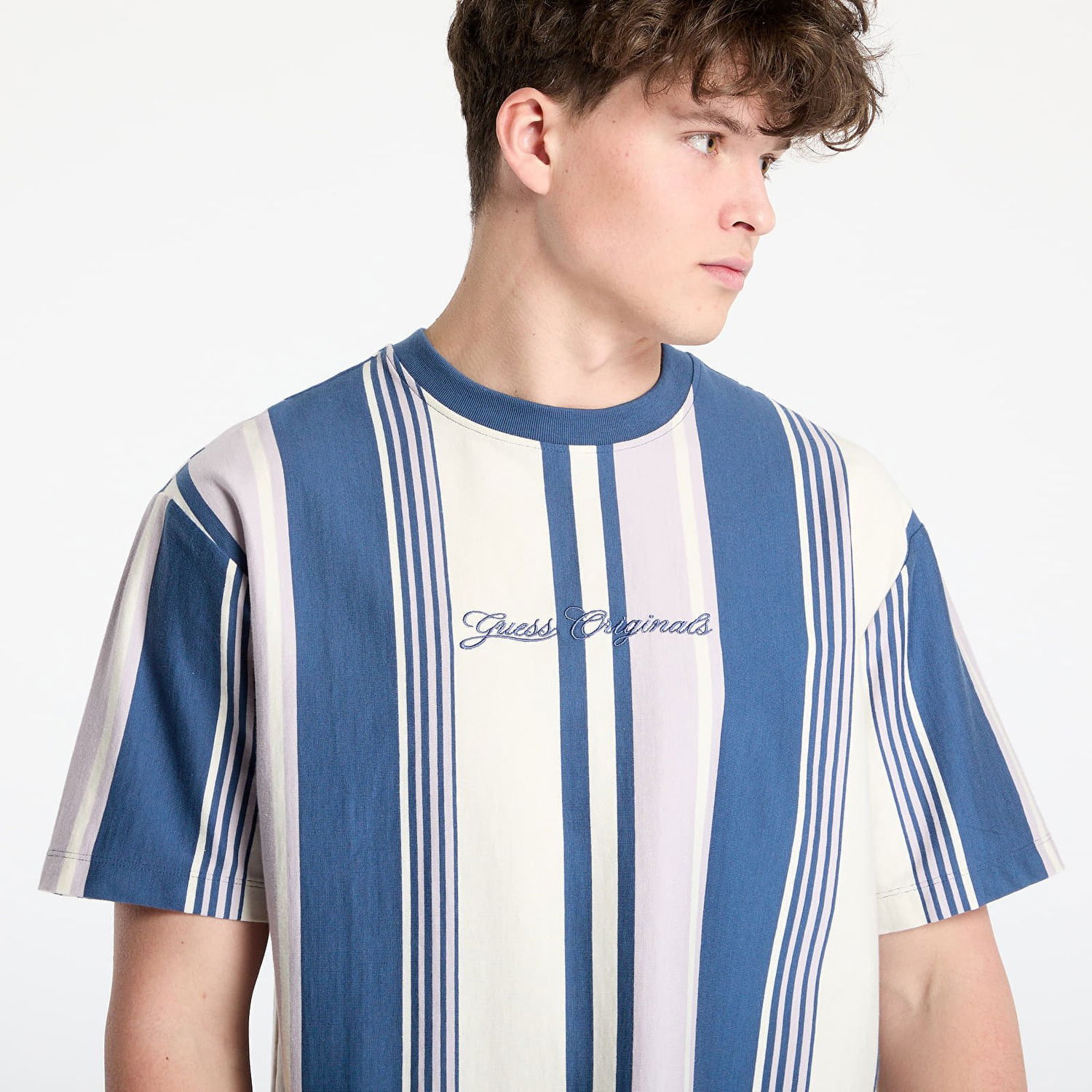 Tričko GUESS GUESS Originals Stripe T-Shirt Rôznofarebný | M5GI59K8FQ4-S40N, 1
