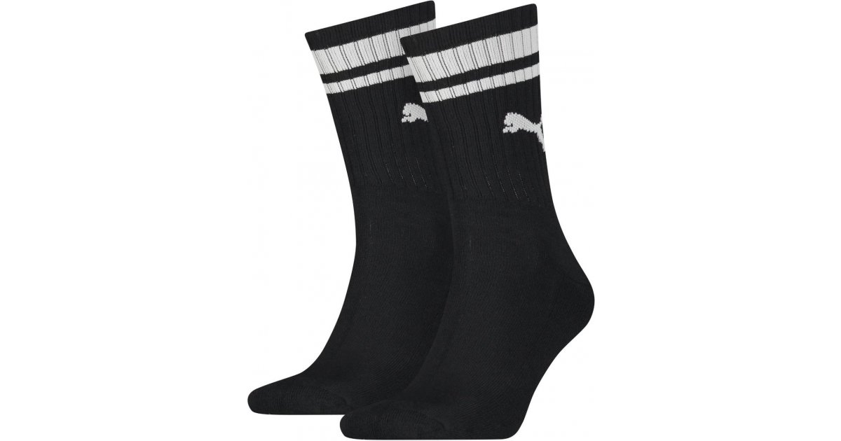 Puma Heritage Stripe Crew Socks - 2 Pairs