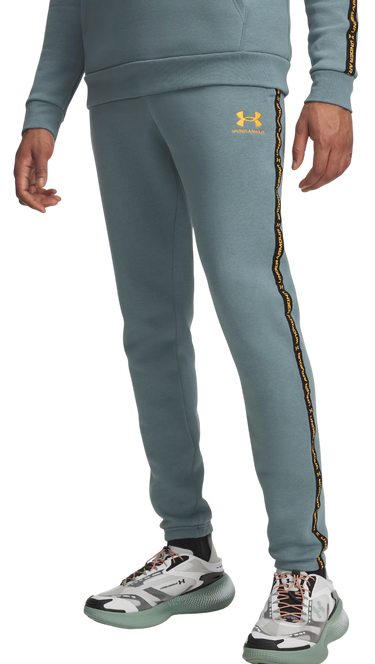 Tepláky Under Armour Icon Fleece Jogger Taping Tyrkysová | 1389358-587, 0