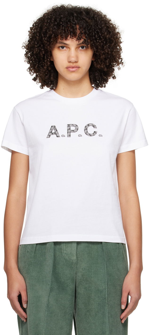 Tričko A.P.C. Bonded T-Shirt Biela | COEIO-F26354