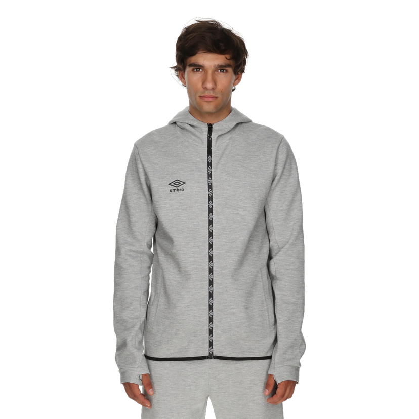 Mikina Umbro Diamond Full-Zip Hooded Sweatshirt Šedá | UMA253M610-3A