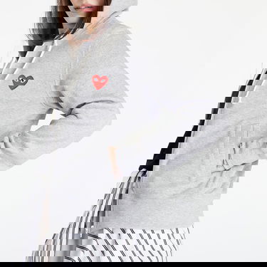 Mikina Comme des Garçons PLAY Knit Sweatshirt Top Šedá | AZT249 Top Grey, 2