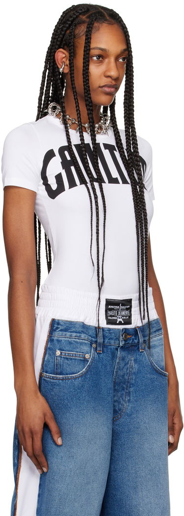 Tielko Jean Paul Gaultier Gaultier Women's Graphic Print T-Shirt Biela | 24/25-F-TS071I-J056-0100, 1