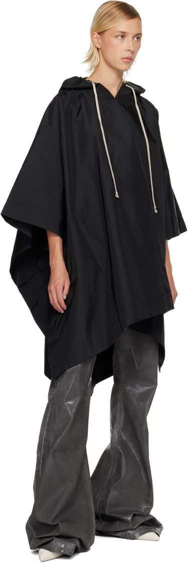 Mikina Rick Owens DRKSHDW Concordians Poncho Hoodie Čierna | DS02E7245 NCV, 3