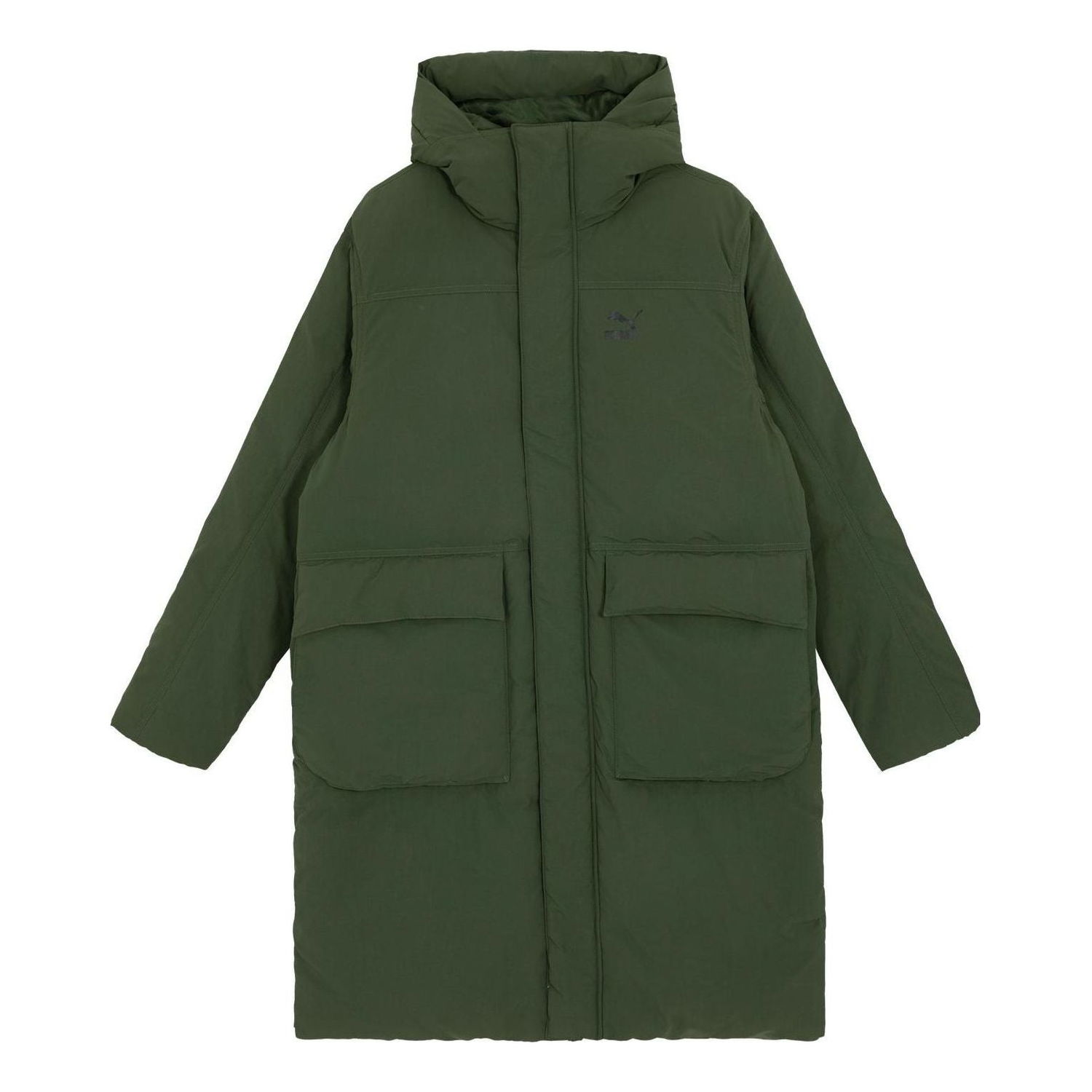 Prešívaná bunda Puma Long Down Coat Zelené | 621684-31, 0