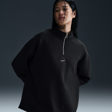 Sveter Nike Nike Sportswear Fleece Quarter-Zip Top Čierna | HV6071-010, 1