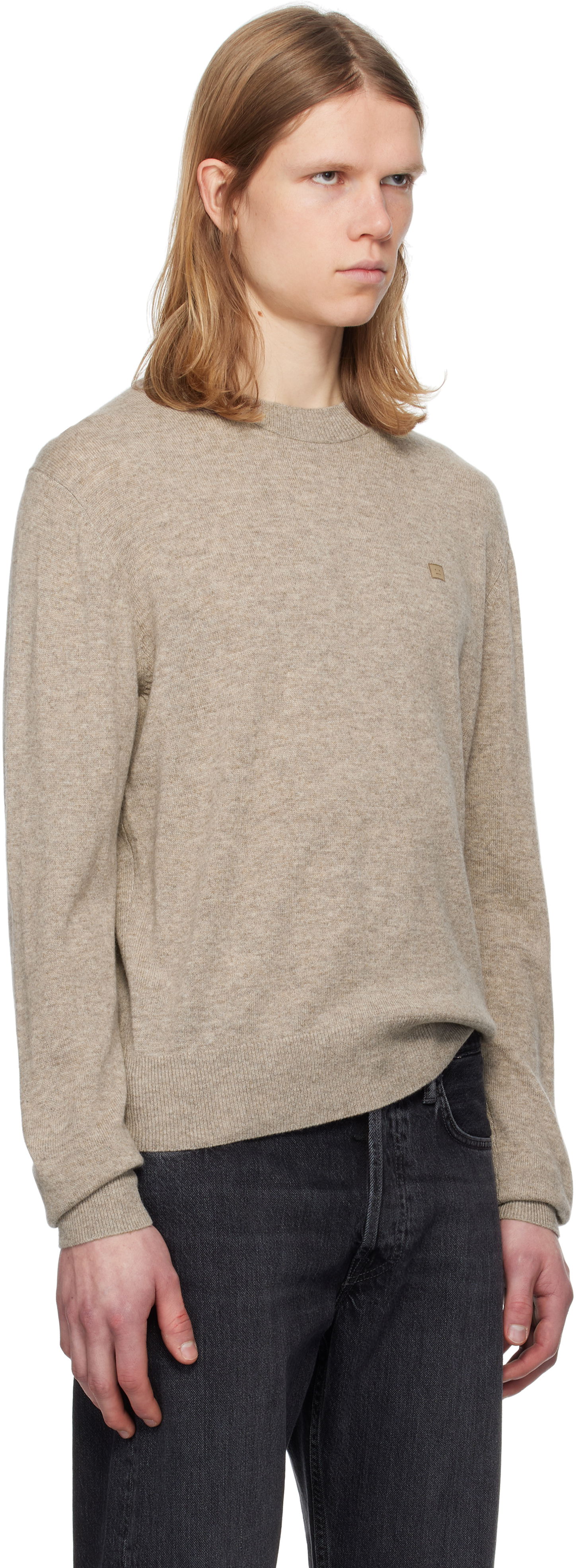 Sveter Acne Studios Acne Studios Yak Wool Sweater Béžová | C60101-, 1