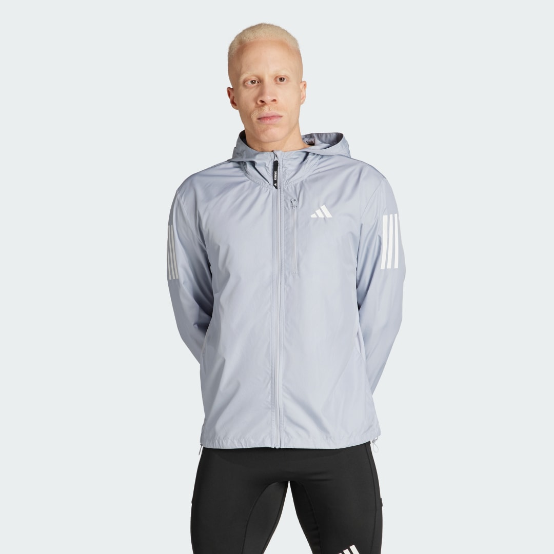 Vetrovka adidas Performance Own the Run Šedá | IN1484, 0