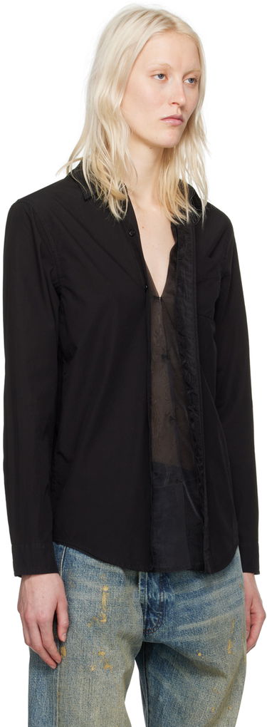 Košeľa R13 R13 Foldout Shirt Čierna | R13WR246-R340B, 1