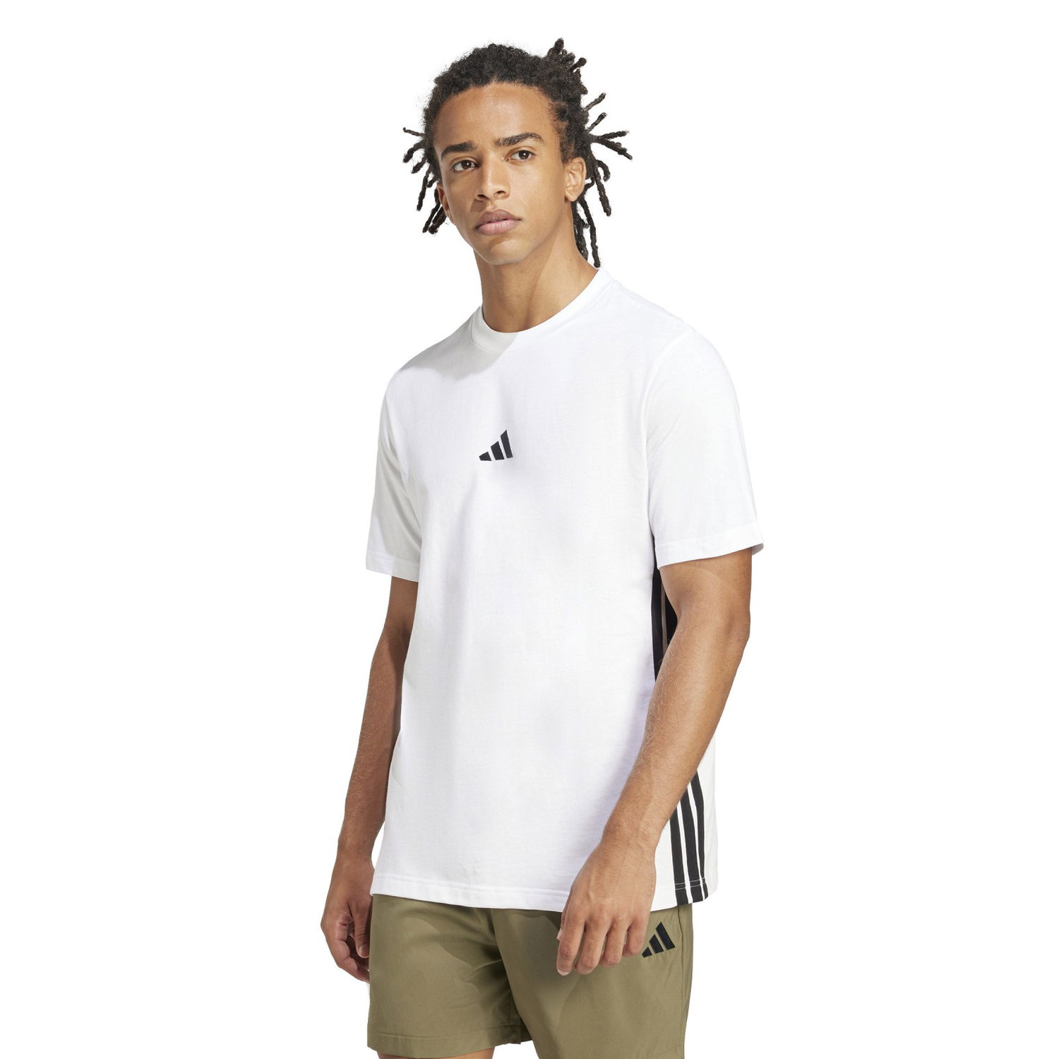 Tričko adidas Performance 3S SJ T-Shirt Biela | JE6388, 1