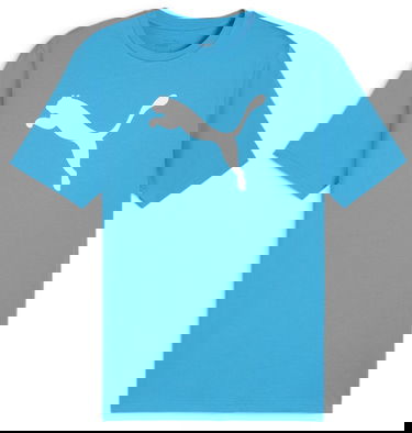 Tričko Puma teamRISE Logo Jersey Cotton Tyrkysová | 658705-02, 0