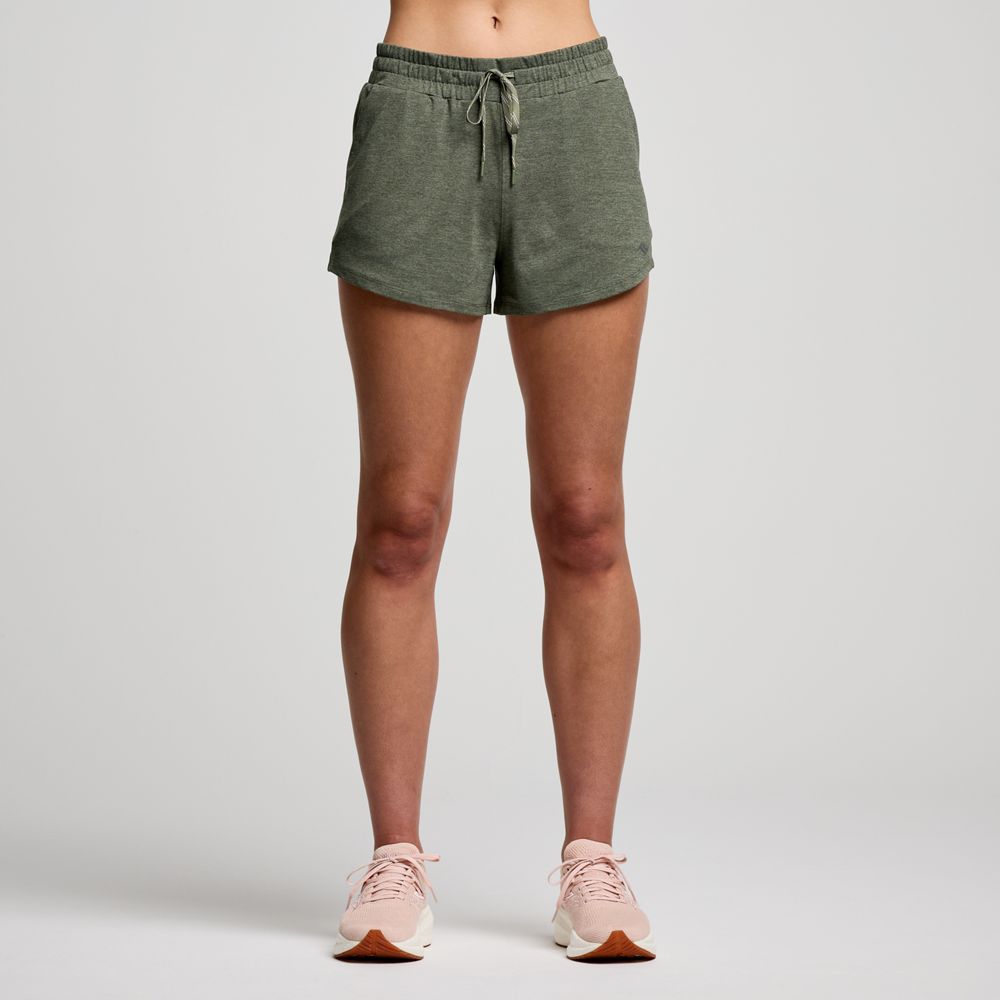 Šortky Saucony Triumph 3" Short Zelené | SAW800477-BUH, 0