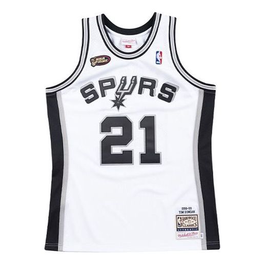 Dres Mitchell & Ness Mitchell & Ness San Antonio Spurs Basketball Jersey Biela | AJY4EL18027-SASWHIT98TDU, 0