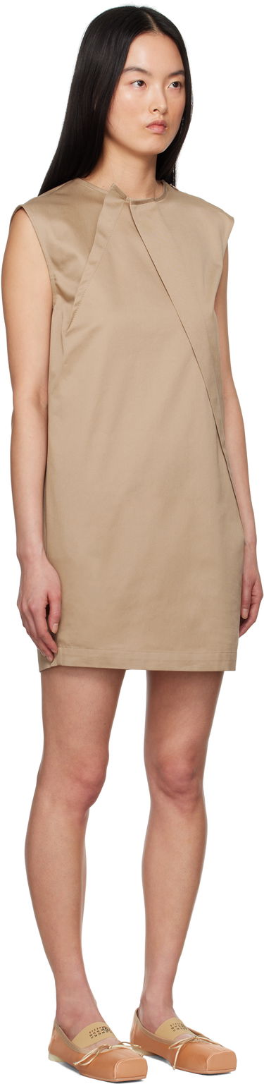 Šaty Maison Margiela MM6 Maison Margiela Cotton Twill Darting Minidress Béžová | S52DA0056 M35368, 1