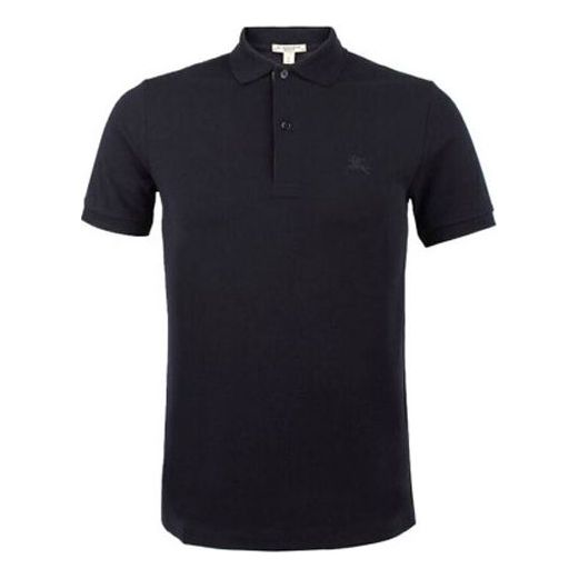 Polo tričko Burberry Burberry Classic Embroidered Cotton Polo Shirt Navy | 80045811