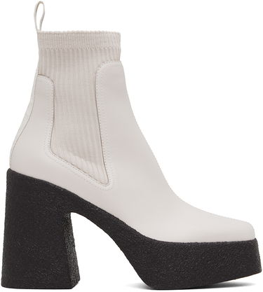 Tenisky a topánky Stella McCartney Skyla Heeled Sock Boots Biela | 810440E00195, 0