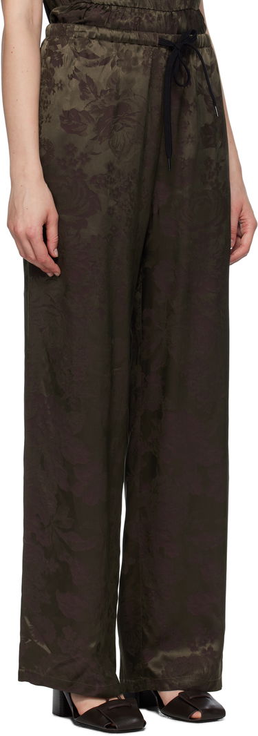 Nohavice Maison Margiela MM6 Maison Margiela Jacquard Wide-Leg Trousers Čierna | S52KA0551 M35471, 4