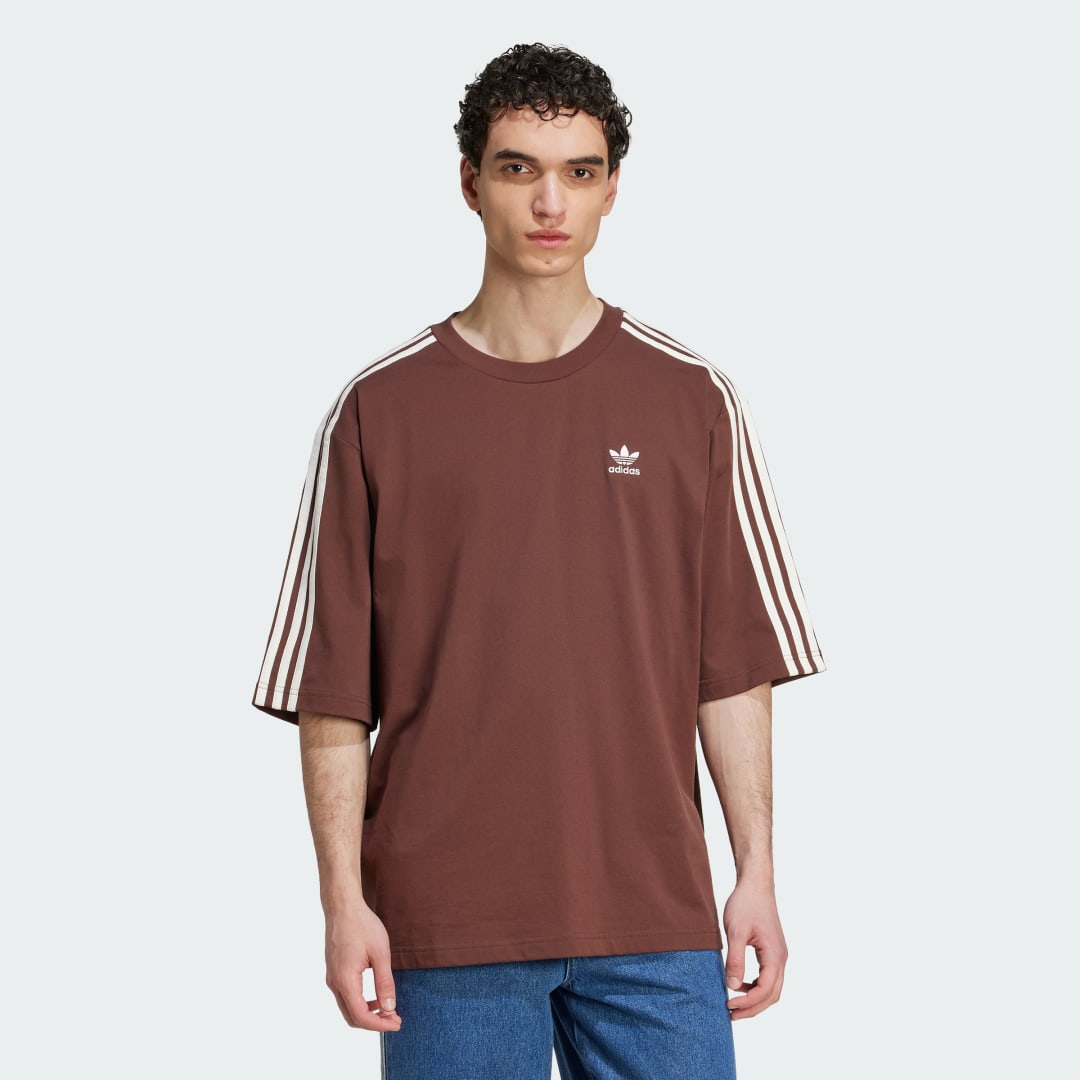 Tričko adidas Performance Adicolor Oversized T-Shirt Hnedá | KA0476, 0