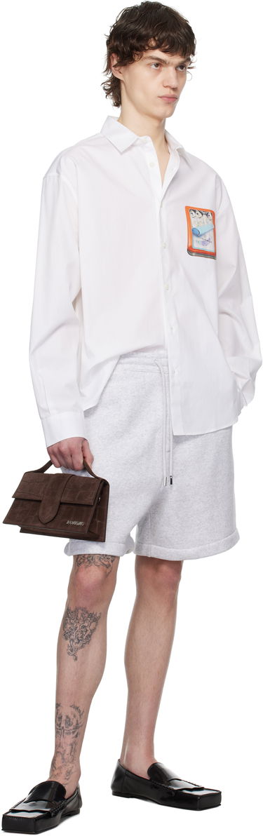 Šortky Jacquemus Jacquemus 'The Torneo' Sweatshorts Šedá | 25E255JS313-2465, 3