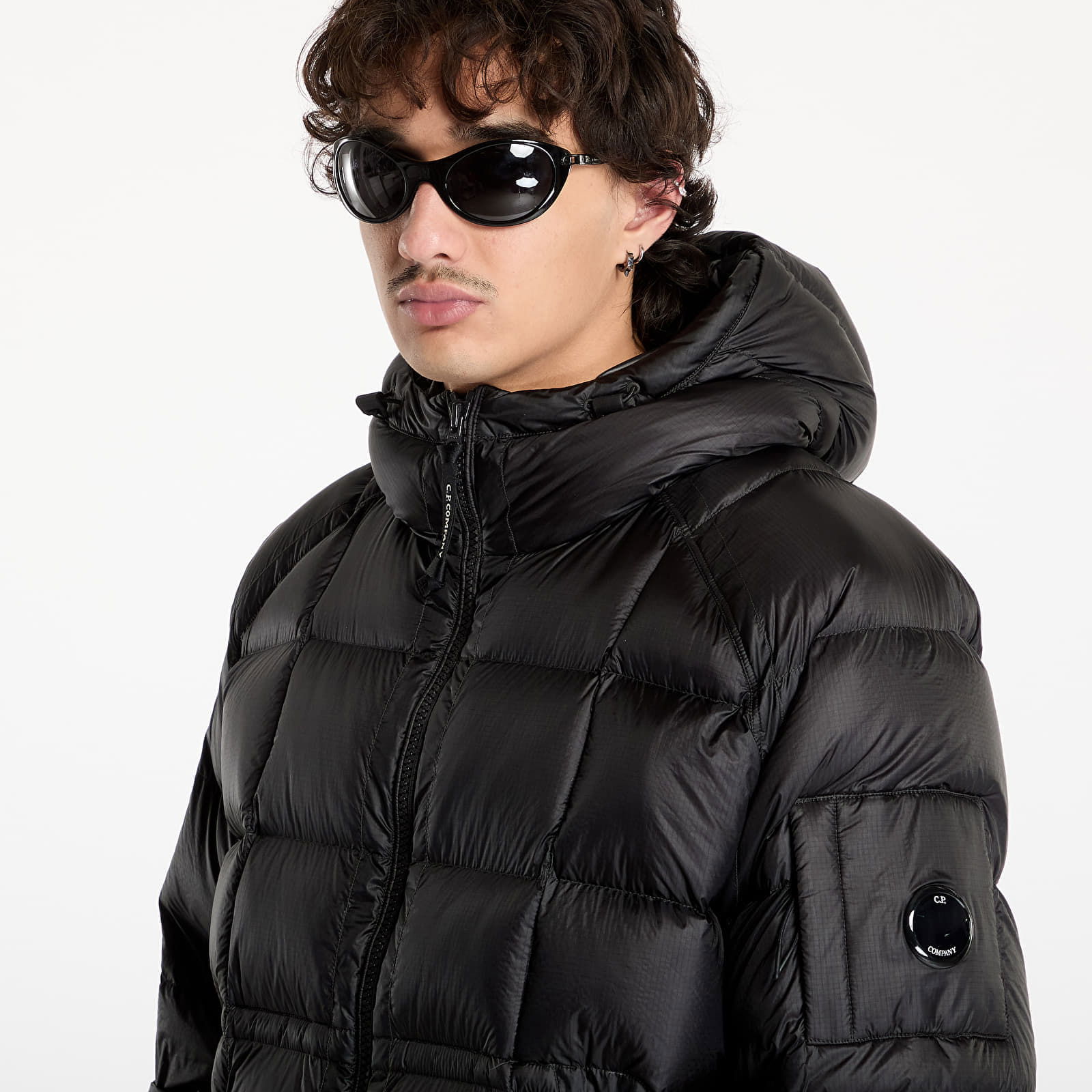 Shell Hooded Long Down Jacket