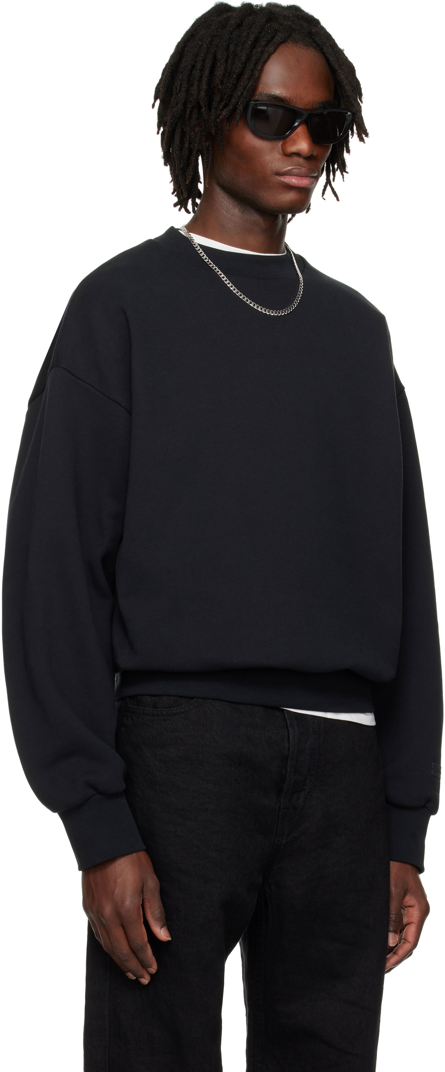 Mikina Fear of God Fear of God ESSENTIALS Classic Crewneck Sweatshirt Čierna | 192AS252040F, 1