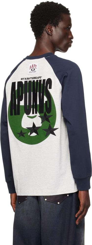 Mikina AAPE by A Bathing Ape AAPE by A Bathing Ape Main Raglan T-Shirt Šedá | AAPLTM1571XXNWH2, 2