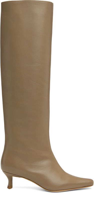 Tenisky a topánky BY FAR BY FAR Stevie 42 Kitten Heel Tall Boots Béžová | MWFBO066CL013BG017PL, 0