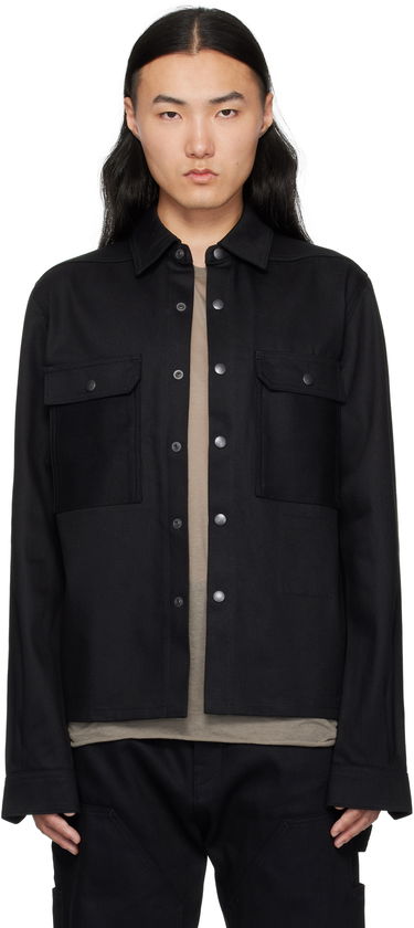 Košeľa Rick Owens DRKSHDW Hollywood Cropped Denim Shirt Čierna | DL01E6299 BLKJP, 0