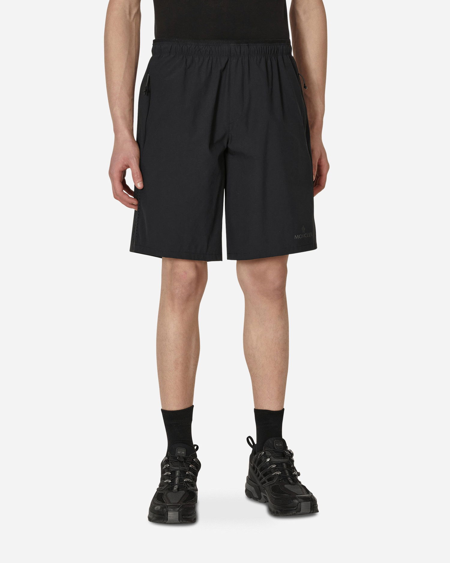 Šortky Moncler Matt Black Logo Shorts Čierna | 2B00007595VF 999, 0