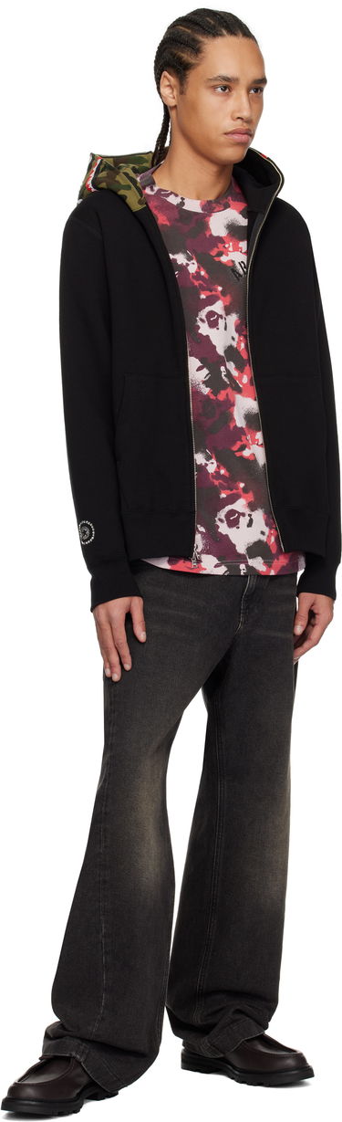 Mikina BAPE A Bathing Ape Swarovski Shark Full Zip Hoodie Čierna | 001ZPK701009M, 3