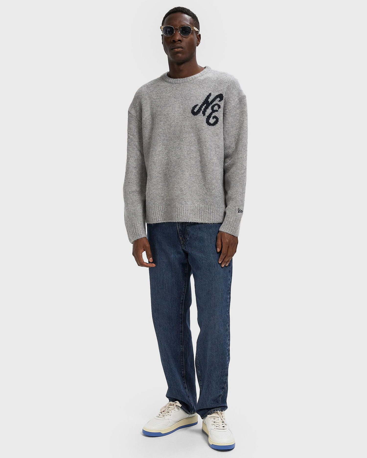 Sveter New Era NE Knit Sweater Šedá | 60684380, 1