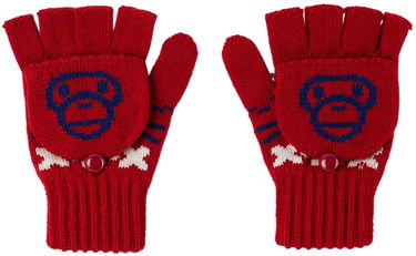 Rukavice BAPE Baby Milo Nordic Gloves Červená | 002GDI803007K, 0