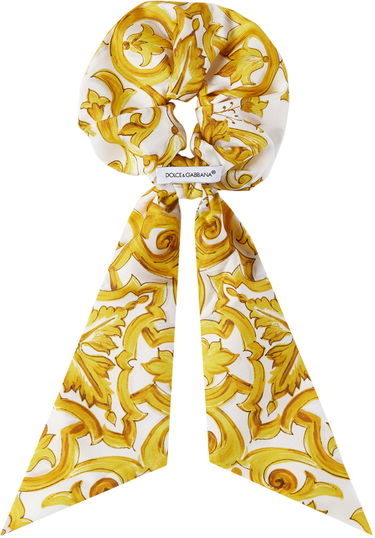 Šál Dolce & Gabbana Majolica Print Scrunchie With Ties Žltá | LB7A22 HI1T5, 1