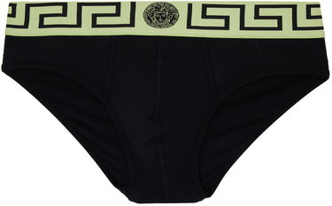 Nohavičky Versace Greca Border Briefs Čierna | AU10027_A232741, 0