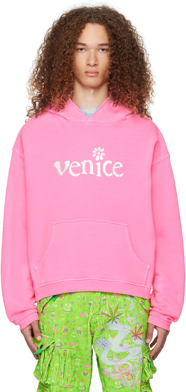 Mikina ERL Venice Print Hoodie Ružová | ERL07T031, 0