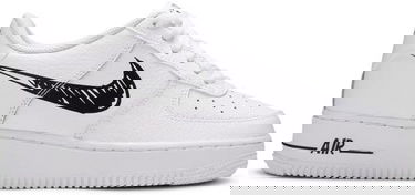 Tenisky a topánky Nike Air Force 1 Sketch Black Swoosh GS Biela | DM3177-100, 0